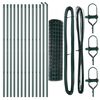 vidaXL Recinzione con pali. Verde 1 x 25 m Acciaio