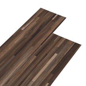 vidaXL Plance per Pavimenti in PVC Autoadesive Marrone a righe