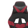 vidaXL Sedia Gaming Nero e Rosso Vino in Similpelle