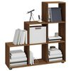 vidaXL Libreria a Scala Rovere Marrone 107 cm in Legno Multistrato