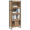 vidaXL Armadio per Libri Rovere Artigianale 80 x 30 x 155 cm