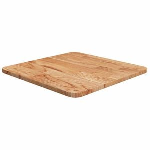 vidaXL Piano Tavolo Quadrato Marrone Chiaro 40x40x1,5 Rovere Trattato