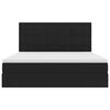 vidaXL Letto con contenitore e LED con led Nero 160 x 200 cm Velluto
