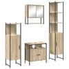 vidaXL Set di mobili per il bagno 4 pz Rovere Sonoma