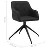 vidaXL Sedie da Pranzo Girevoli 2 pz Nere in Tessuto