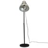 vidaXL Lampada da Terra 25 W Argento Vintage 30x30x90-150 cm E27