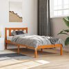 vidaXL Giroletto senza Materasso Marrone Cera 100x200 cm Legno di Pino