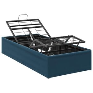 vidaXL Telaio Letto Elettrico Regolabile Blu 200 x 80 x 33,5 cm