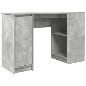 vidaXL Scrivania Grigio Cemento 120x42x76 cm in Legno Multistrato