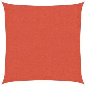 vidaXL Vela Parasole 160 g/m&sup2; Quadrata Terracotta 2,5x2,5 m in HDPE
