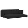 vidaXL Divano-letto da pavimento 200cm Nero Velluto