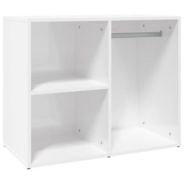 vidaXL Armadietto Cosmetici Bianco Lucido 80x40x65cm Legno Multistrato