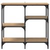 vidaXL Tavolo consolle Rovere artigianale 80 x 29 x 75 cm