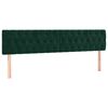 vidaXL Giroletto a Molle con Materasso Verde Scuro 180x200 cm Velluto