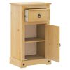 vidaXL Mobile da Bagno Corona 45x33x80 cm in Legno Massello di Pino
