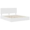 vidaXL Letto con Contenitore Bianco 200 x 200 cm Legno multistrato
