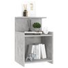vidaXL Comodini 2pz Grigio Cemento 40x35x60 cm in Legno Multistrato
