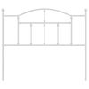 vidaXL Testiera di Ricambio in Metallo Bianco 107 cm