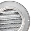 vidaXL Coperture per ventilazione d'aria 2 pcs Argento 80 mm