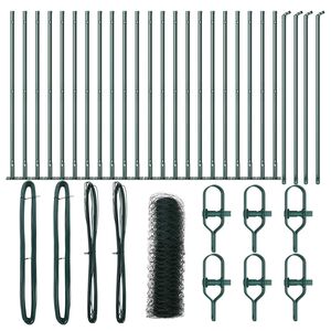 vidaXL Palo della recinzione Verde