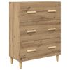 vidaXL Credenza con cassetto Rovere artigianale 69,5 x 34 x 180 cm