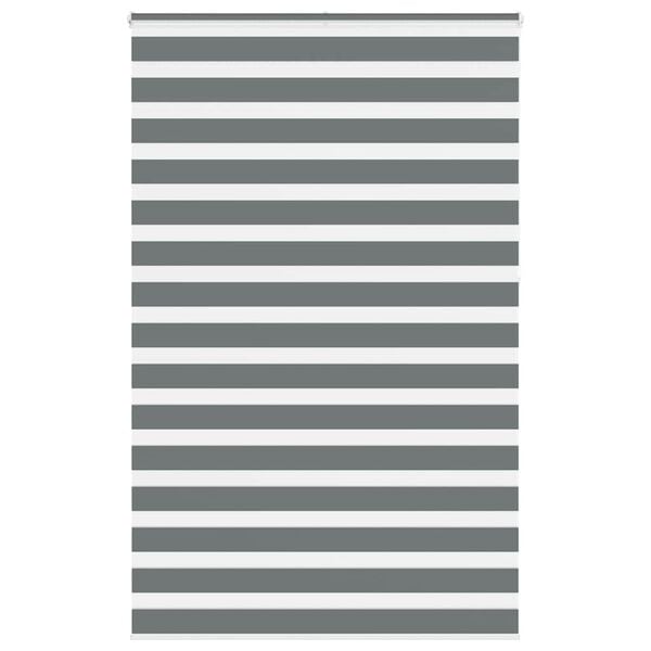 vidaXL Tenda a Rullo Zebra Larghezza Tessuto 140,9 cm Poliestere