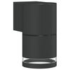 vidaXL Applique per Esterni Nera in Alluminio Pressofuso
