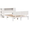 vidaXL Letto Libreria senza Materasso Bianco 140x200 cm Legno di Pino