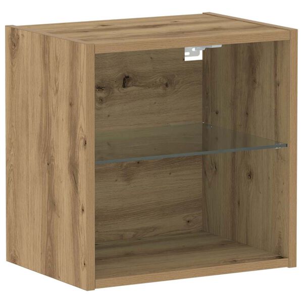 vidaXL Mensola sospesa Marrone 40 x 28,5 x 40 cm Legno multistrato