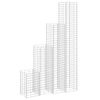 vidaXL Fioriere Rialzate Gabbione 4 pz 30x30x50/100/150/200 cm Ferro