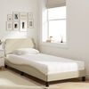 vidaXL Letto con Materasso Dover Crema 80x200 cm in Tessuto