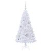 vidaXL Albero di Natale artificiale Bianco 120 cm PVC e Acciaio