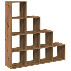 vidaXL Libreria a 4 Ripiani Rovere 131,5x29x131,5 cm in Truciolato