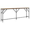 vidaXL Tavolo consolle Legno vecchio 200 x 29 x 75 cm