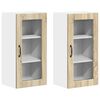 vidaXL Mobile da cucina 2 pcs Rovere Sonoma 40 x 31 x 80 cm
