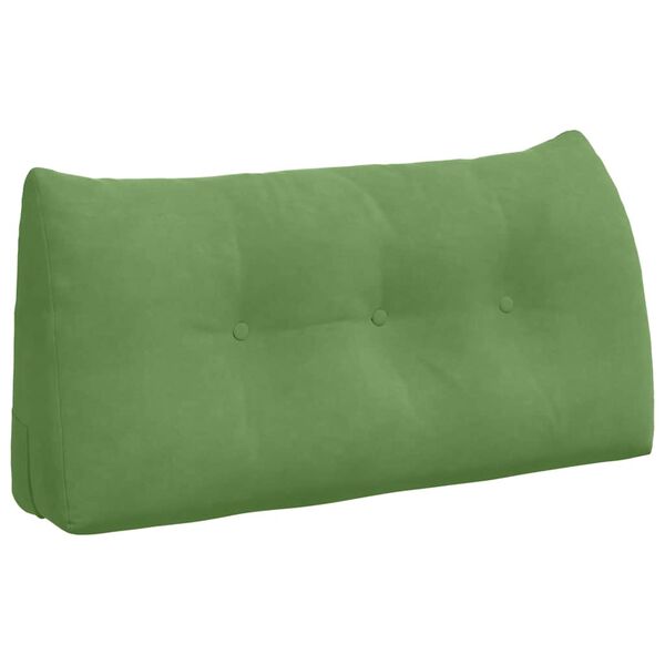 vidaXL Cuscino per Schiena Verde chiaro 100 x 24 x 50 cm Velluto