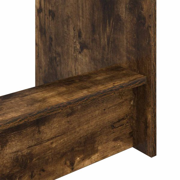 vidaXL Scrivania Letto Rovere fum&eacute; 100 x 45 x 75 cm Legno multistrato