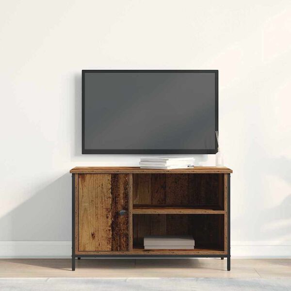 vidaXL Mobile TV Legno vecchio 80 x 40 x 50 cm Legno multistrato