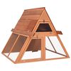 vidaXL Conigliera 152x127x109,5 cm in Legno Massello di Abete