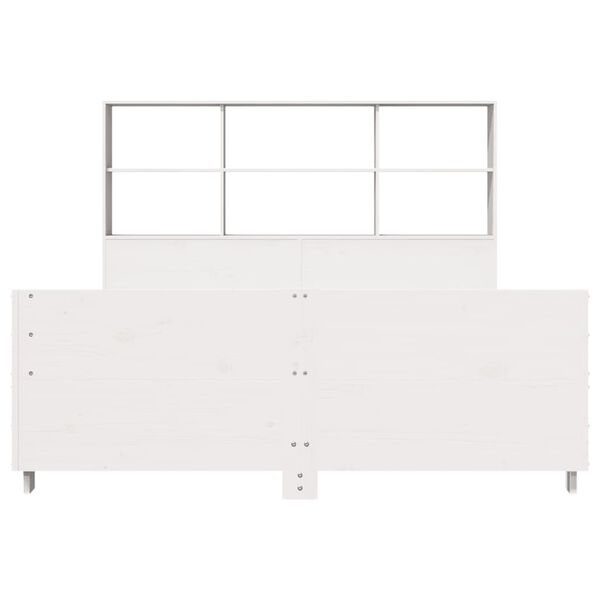 vidaXL Letto senza Materasso Bianco 140x190 cm Legno Massello di Pino