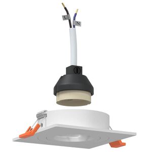 vidaXL Spotlight 6 pz Bianco 9 x 9 x 2 cm Alluminio