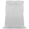 vidaXL Sacchi Intrecciati 10 pz Bianco 60 x 100 cm PP