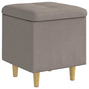 vidaXL Pouf contenitore con cuscino Talpa 40 x 40 x 45 cm Tessuto
