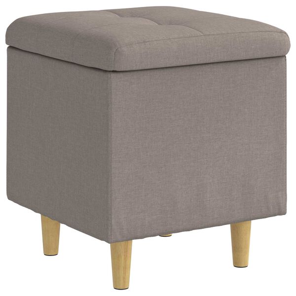 vidaXL Pouf contenitore con cuscino Talpa 40 x 40 x 45 cm Tessuto