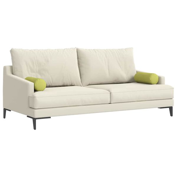 vidaXL Cuscini a rullo 2 pcs Verde chiaro Ø 15 x 40 cm Tessuto