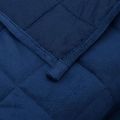 vidaXL Coperta Ponderata Blu 220x235 cm 11 kg Tessuto