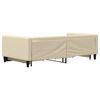 vidaXL Divano Letto Estraibile con Cassetti Crema 100x200cm in Tessuto
