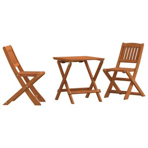 vidaXL Set da Bistrot per Esterni per Bambini 3 pz Legno di Eucalipto