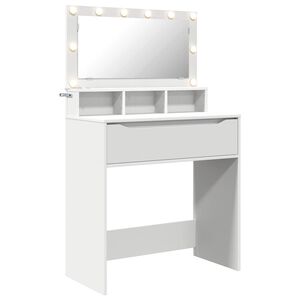 vidaXL Tavoli da Trucco per Camera da Letto Bianco 80 x 39,6 x 135 cm