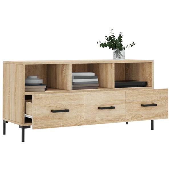 vidaXL Mobile Porta TV Rovere Sonoma 102x36x50 cm in Legno Multistrato